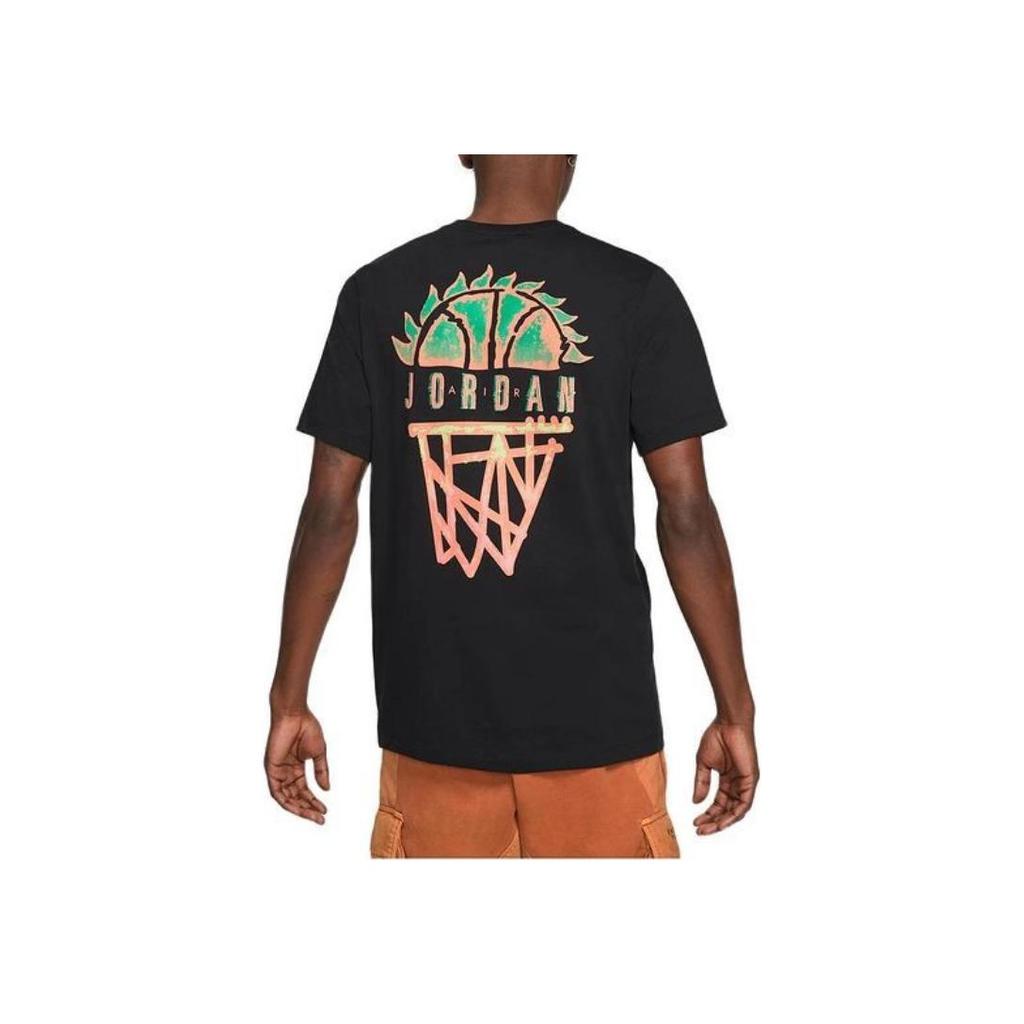 Air Jordan DNA Casual Sport Knit Crew Neck Short Sleeve T-Shirt Men Tops Black CZ8060-010