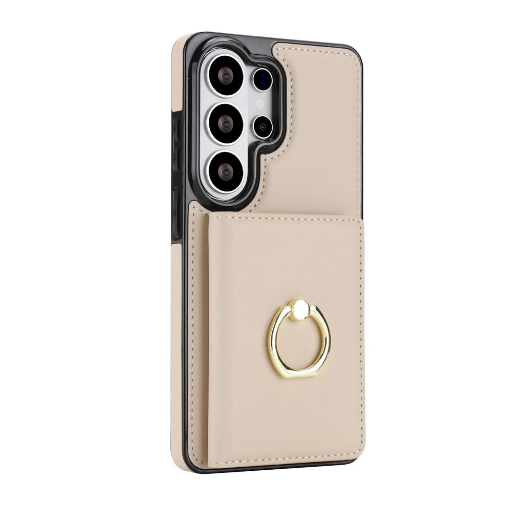 for Samsung Galaxy S23 S24 S25 S26 Ultra Plus A56 A36 A26 A16 A55 A35 A15 Leather Wallet Case Card Holder with Ring Kickstand