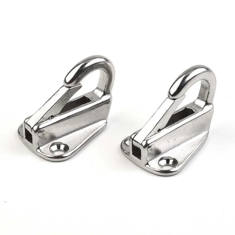 316 Stainless Steel Spring Snap Fending Hook Fender Boat Hardware Marine Boat Spring Locked Fender Hooks