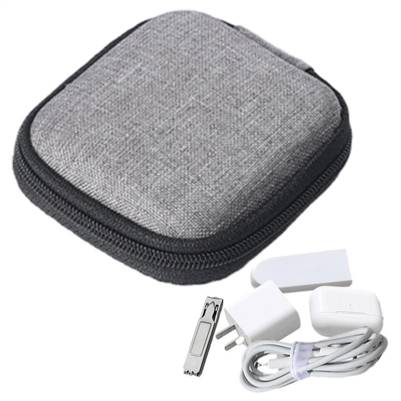Mini EVA Storage Bag Pouch Carrying Bag Zipper Earphone Case For Airpod Earphone/Phone/Charging Cable Digital Accessories