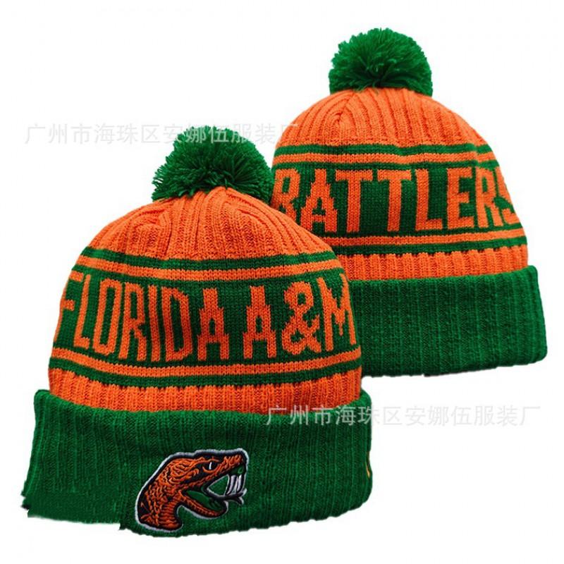 Colorful Pom Knit Beanie Team Sports Warm Winter Hat Basketball Fans