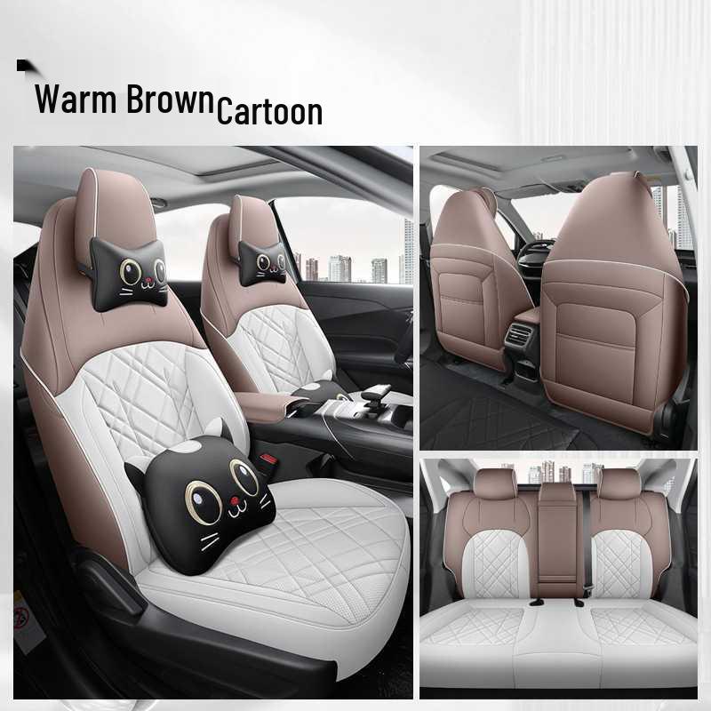 Changan Eado Perforated Leather Car Seat Cushion for Five Seats, All-Season