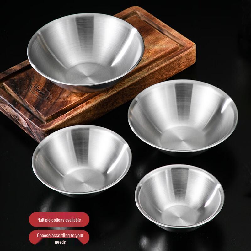ZISIZ Stainless Steel Conical Salad/Meal Bowl