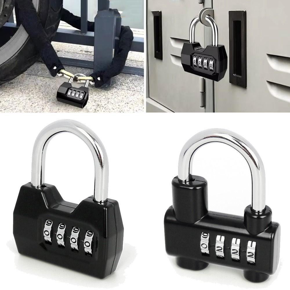 Waterproof Combination Padlock 4 Dial Digit Digit Combination Lock Password Padlock Warehouse Door