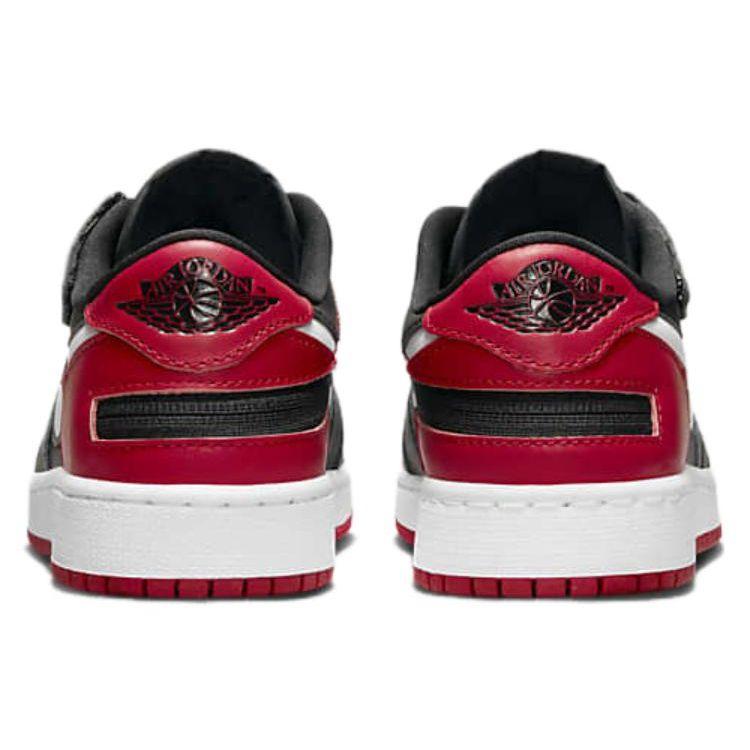 Air Jordan 1 Low Flyease GS Alternate Bred Toe Kids Sneakers Black White Gym-Red DN4639-066