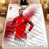 Flannel BlanketCristiano Ronaldo Warm Soft Throw Blanket for Indoor Sofa Bed Living Room Use