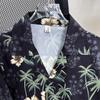 Hawaiian Coconut Full Printed Floral Ice Silk Short Sleeve Shirt Men's Summer Fashion Brand Loose Vacation Style Beach Shirt