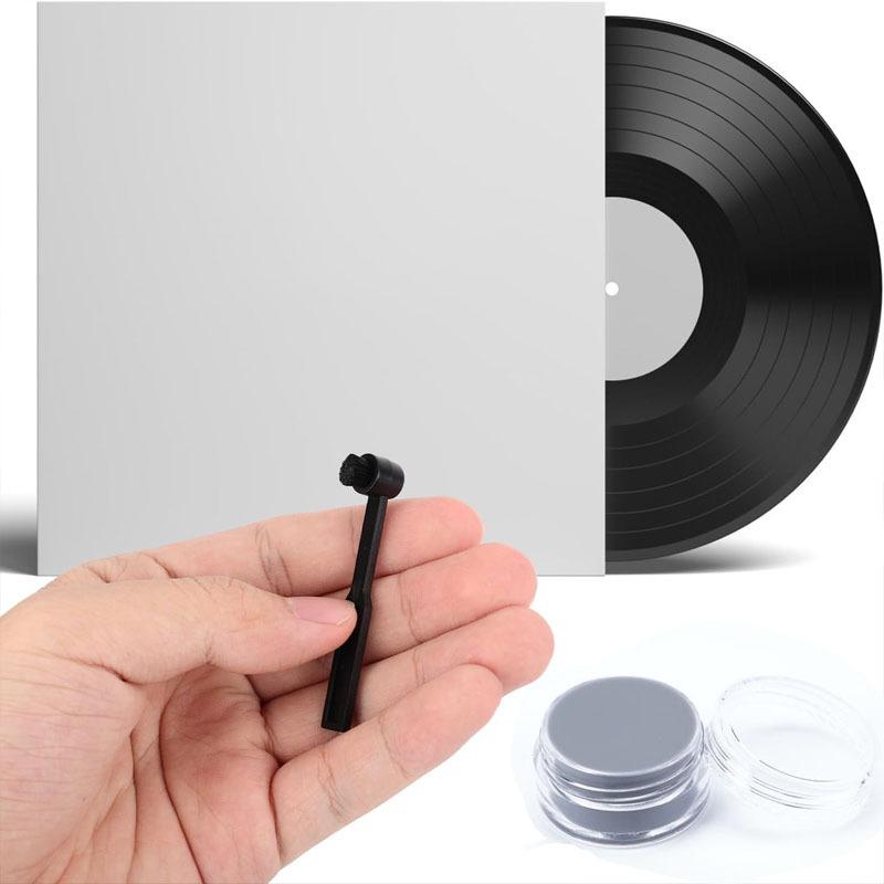 Vinyl Record Cartridges and Styluses Cleaning Gel Record Player Cleaning Brush Anti-Wear and Dust-Removal Brush