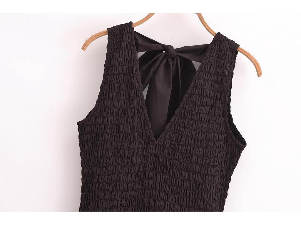 2024 Women's European & American Style Poplin Layered Short Dress