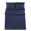 Basic Bedding Set 220X200 Navy Blue Turquoise Trim