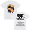 Hot Vintage Chris Brown Breezy Bowl XX Tour Streetwear Hip Hop Men Women T-Shirt Loose Casual Oversized Top Cotton Harajuku Fashion Summer New  Tee