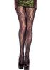 Black Fishnet Floral Tights Mh50051 Blk