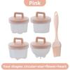 4pcs/set PP Kitchen Egg Steamer Creative Heart Shaped Circular Flower Shaped Star Shaped Steamed and Boiled Egg Mold
