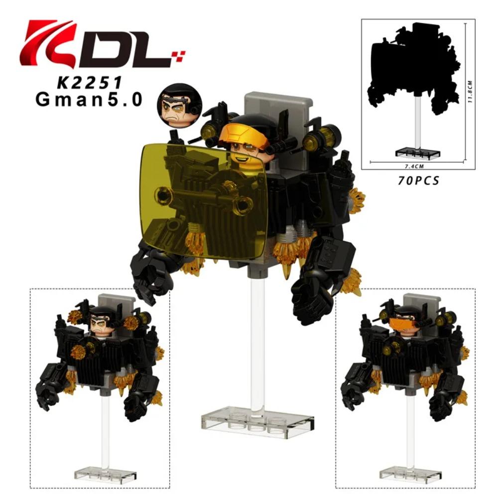 Skibidi Toilet MOC Abstract Robot Building Blocks Compatible With LEGO Monitor TV Man Delicate Figures Mini Model Bricks Toys