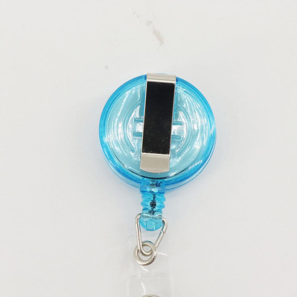 Card Holder Clip PU Leather Name Card Holder Retractable Badge Reels Nurse Doctor ID Badge Holder