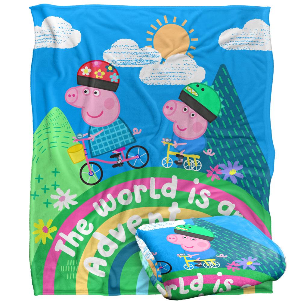 Peppa Pig World Is An Adventure Blanket