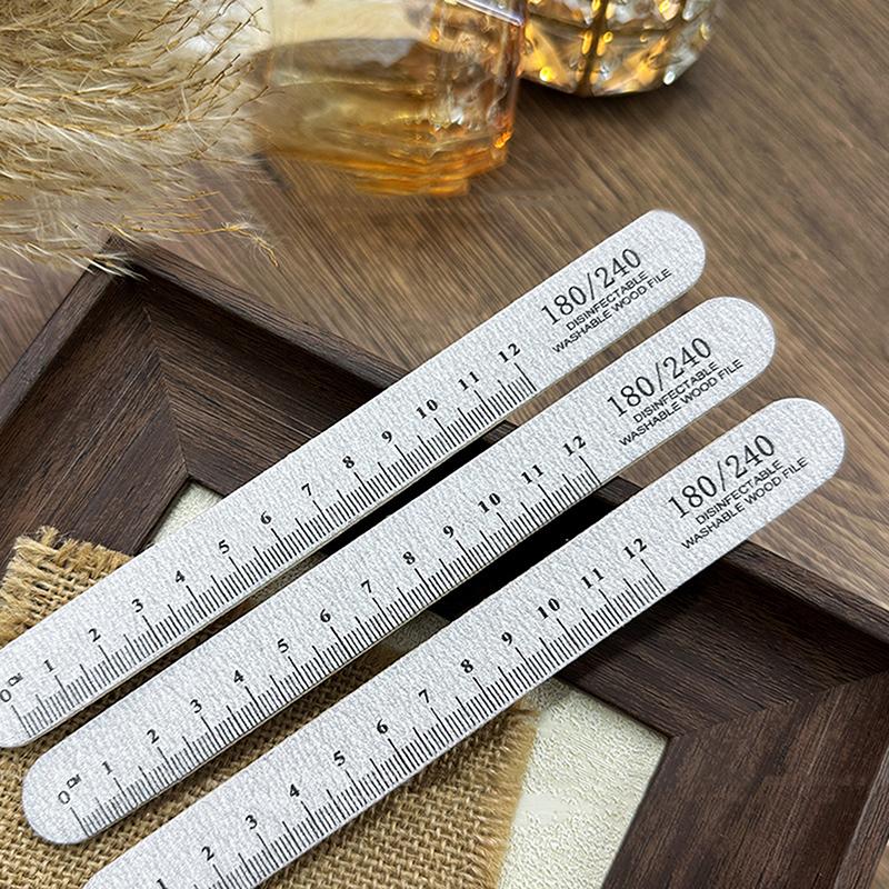 5 Piezas Lima de Uñas de Madera Profesional Buffer de Lijado Doble Cara Para Salón Manicura Pedicura Herramientas para Puntas de Gel UV