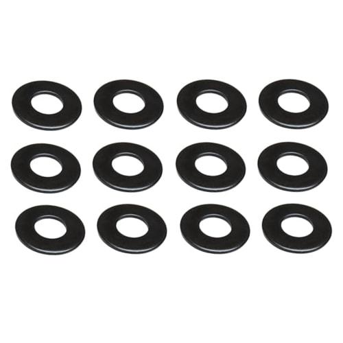 Stainless Steel Black Round Washers, Set of 12, ISO Type (M6*12*1.5)