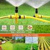 3Pcs 360° Rotation Automatic Lawn Sprinkler Adjustable Nozzle Corrosion Resistant Garden Watering System Buried Plug Irrigation Tool