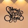 Wrought Iron Metal Wall Art Decor for Home Living Room Patio Farmhouse Sign Ornament