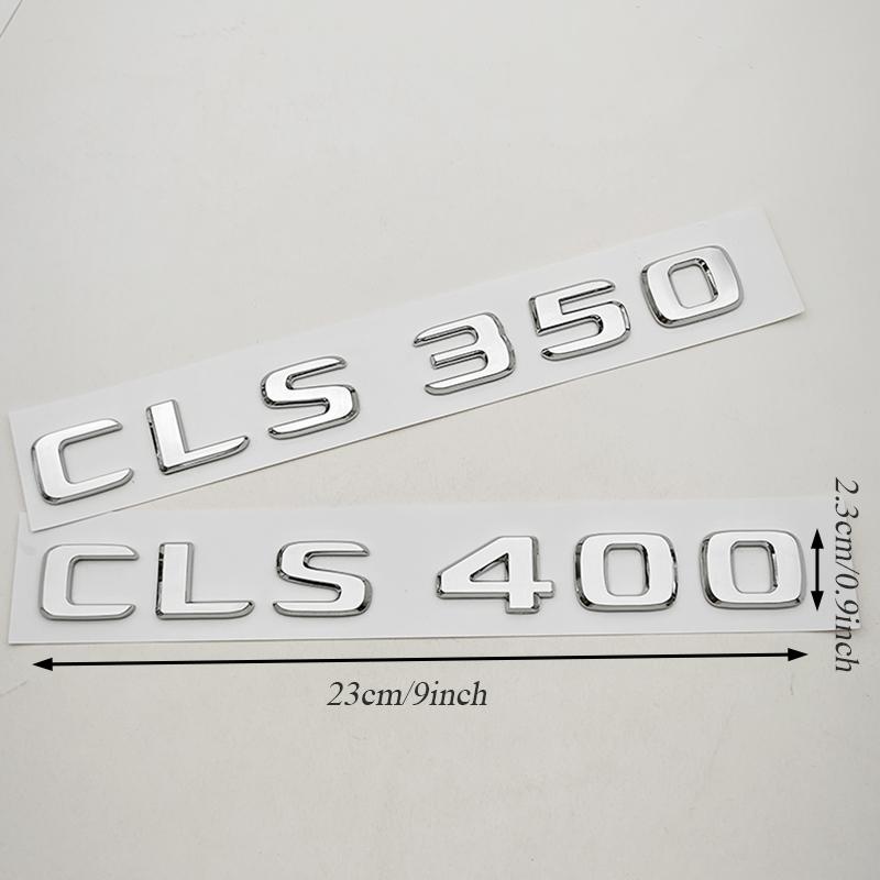 3D ABS Car Sticker Logo CLS260 CLS300 CLS400 Rear Trunk Letter Badge Emblem For Mercedes Benz CLS Series CLS350 CLS500 Accessoey
