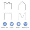 100 st Auto Plastic Repair Hot Staples för bil Bumper Plastic Svets Reparation