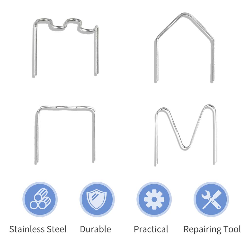 100 st Auto Plastic Repair Hot Staples för bil Bumper Plastic Svets Reparation