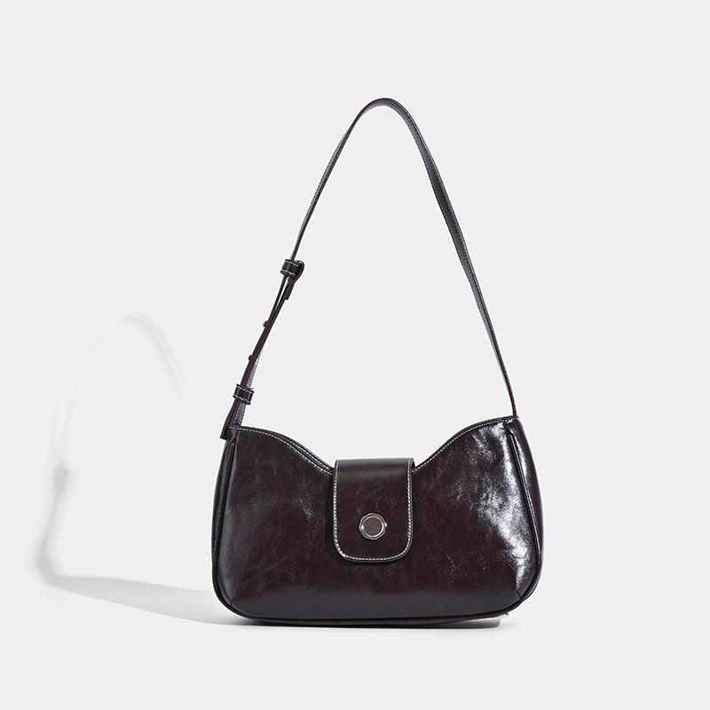 Ielgy Classy Baguette Bag Commuter Retro Niche One-Shoulder Underarm Female Bag