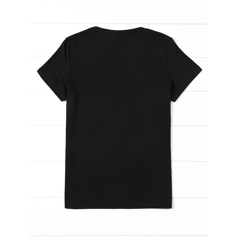 Womens Scorpio Graphic Tee Soft Polyester Crew Neck Alphabets Print Machine Washable Regular Length Casual Summer Top