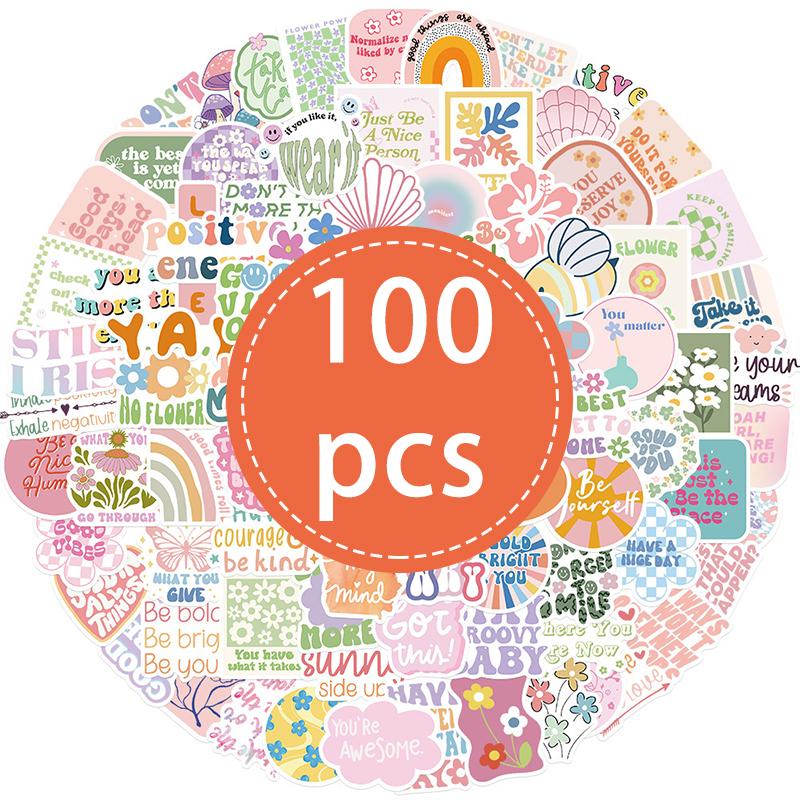 

50PCS Motivational Stickers Inspirational Quote Aesthetic Stickers for Adults Students Teachers Teens Waterproof Vinyl Decals