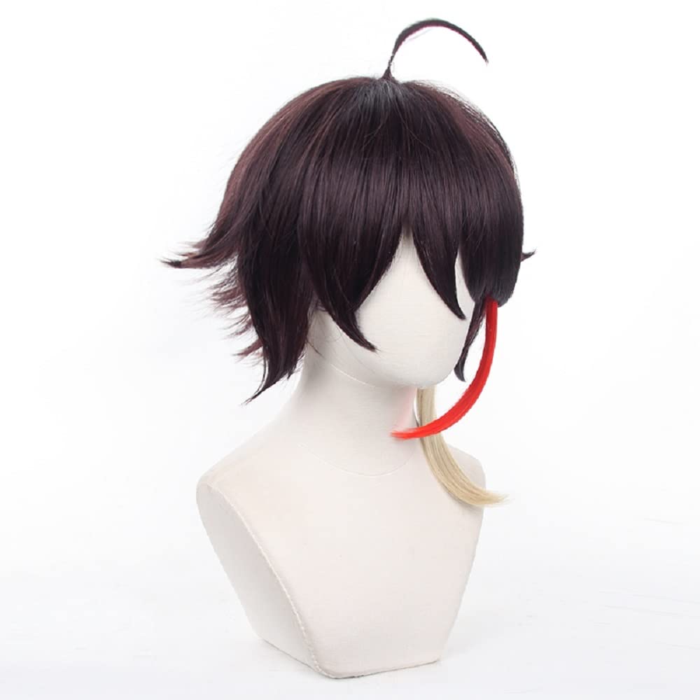 Akixen Virtual YouTuber Saegusa Akina Anime School Cultural Festival Wig, Cosplay, Hairnet, Fashion, Gift, Event, Halloween, Christmas,