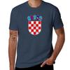 Vintage Croatia Croatian Flag Hrvatska Sahovnica Tshirt Stylish Graphic Short Sleeve Top