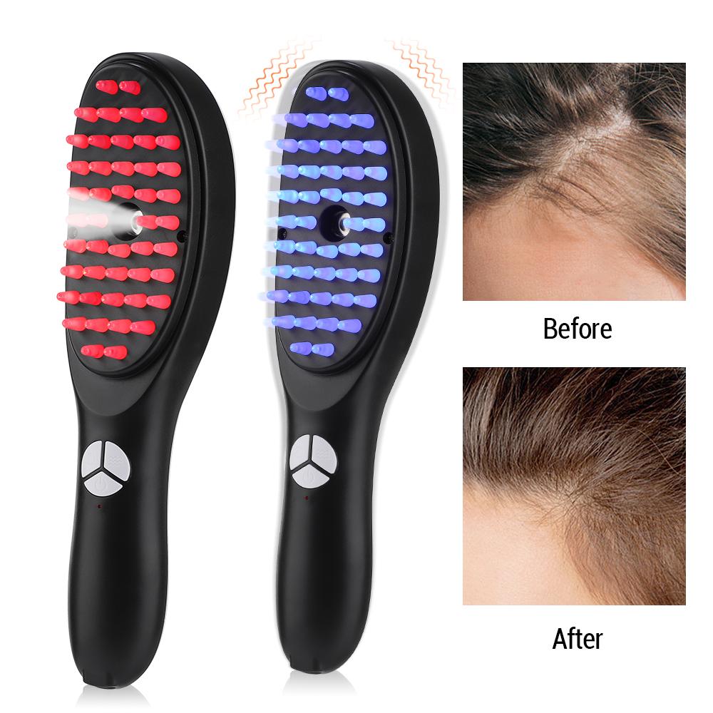 Electric Spray Massage Comb with LED - Vibration Head Massager Brush for Hair Growth Anti-Hair Loss Scalp Liquid Atomizing Comb