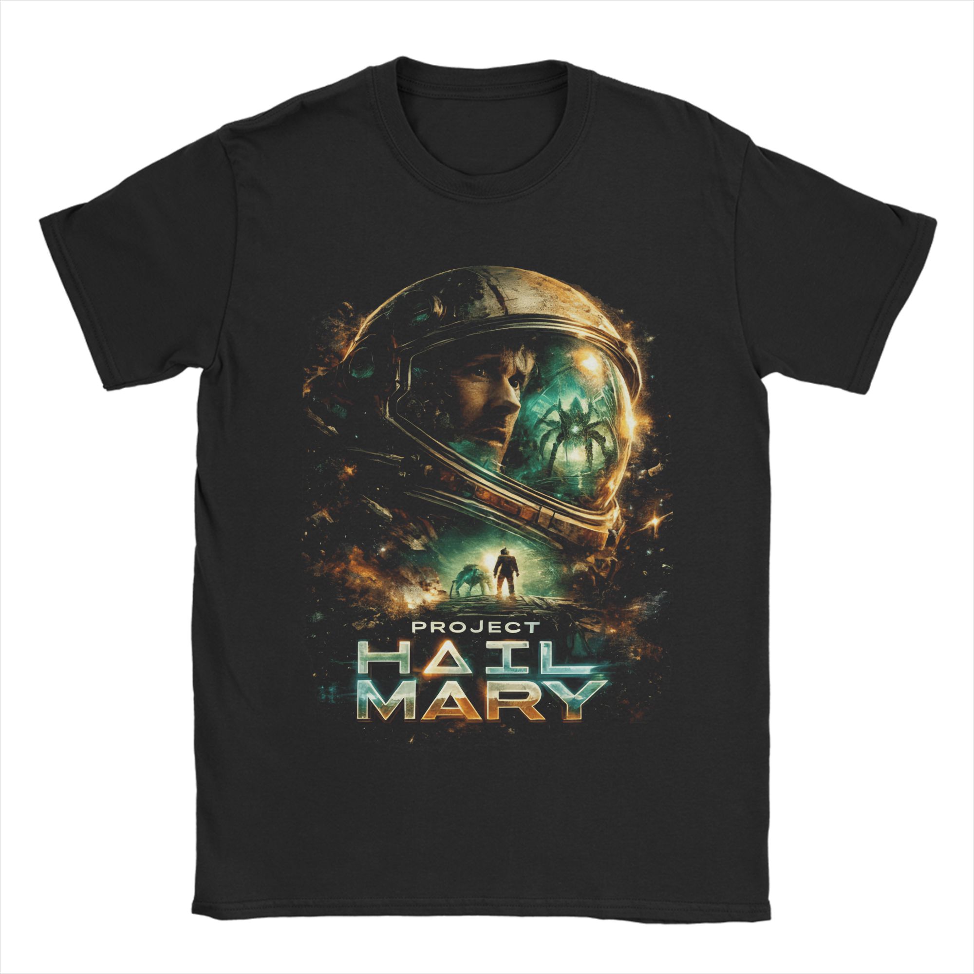 

Project Hail Mary Vintage TShirt Unisex Y2K Retro Cotton T Shirts Beach O Neck Hippie Tee Shirt Pattern Plus Size Tops S