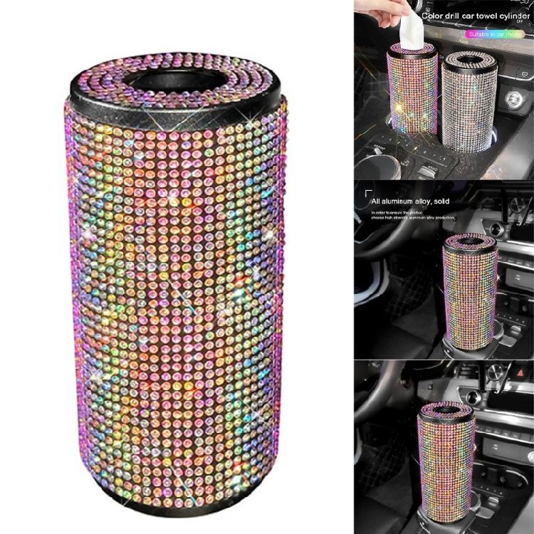 Crystal Tissue Holder for Car Multifunction  Napkins Box Crystal Tissue Holder for Apartments Dormitories & Restaurants