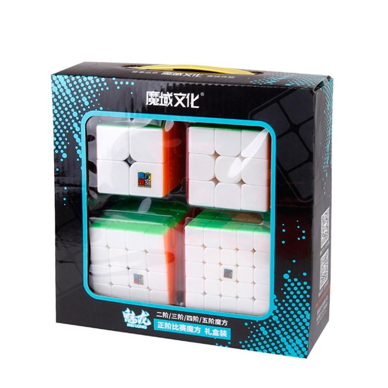 Cube Meilong 2345 Gift Box Profissional Magic Cube 2x2 3x3 4x4 5x5 Speed Cube Puzzle Cubo Magico Educational Toy