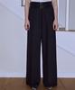 ROSEFRANTZ Two Belt Wide Slacks [Black]