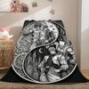 JoJo's Bizarre Adventure Flanelldecke mit Aufdruck, Bettwäsche im Cartoon-Design für Sofa, Gemütliche Heimdekoration, Reise-Picknick-Decke_LIAN