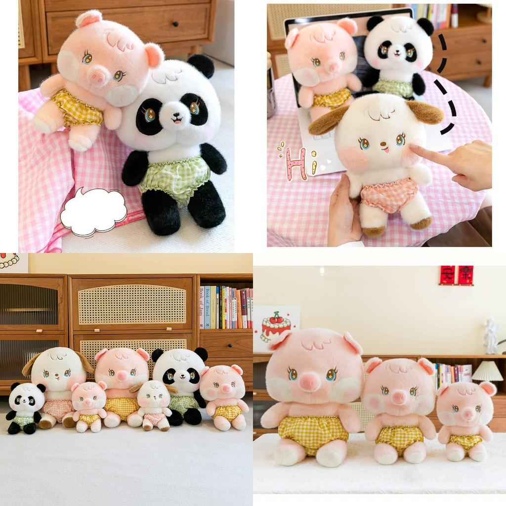 Adorable Soft Panda Pig Dog Plush Toy For Home Decor Cozy Collection 75cm