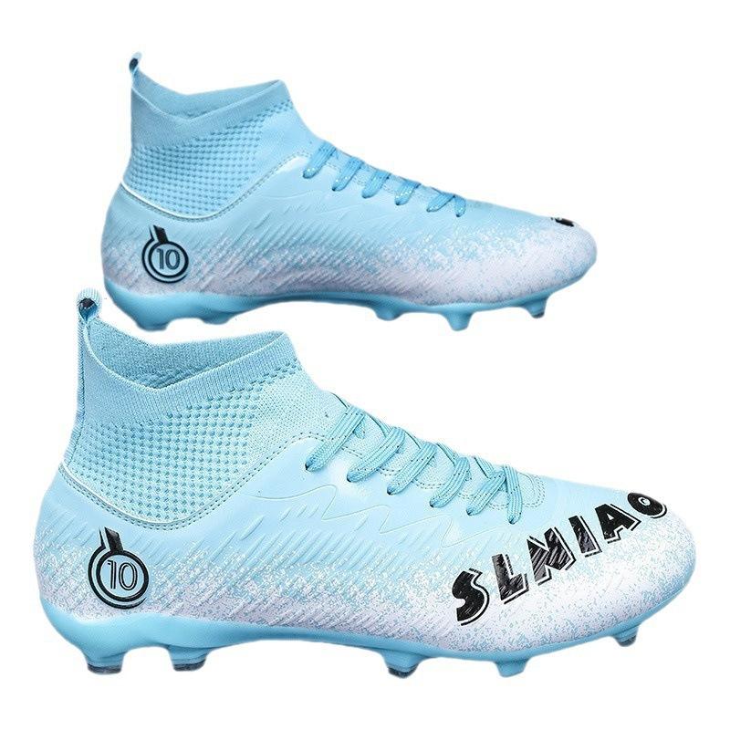 Football Shoes High-top Tf Broken Nails Artificial Flat AG Nails Boys and Girls Teenagers Student Training Shoes