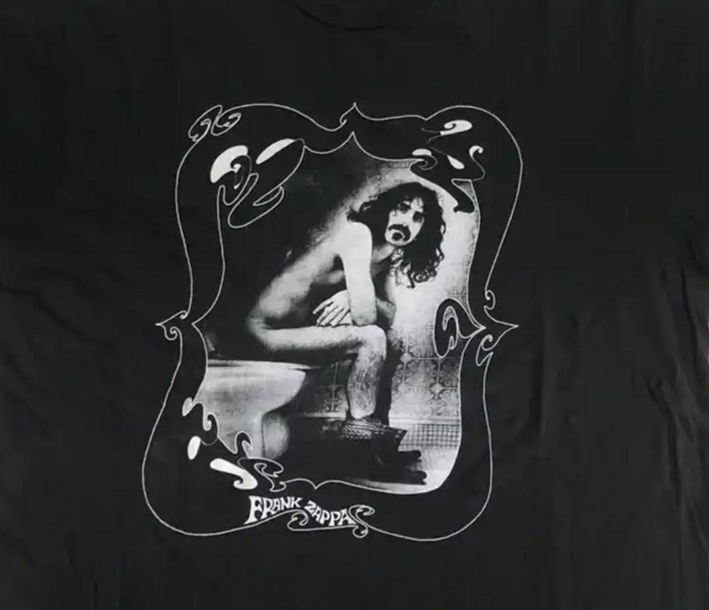 New popular Frank zappa toilet Black Gift Fans Tshirt Unisex T-Shirt L