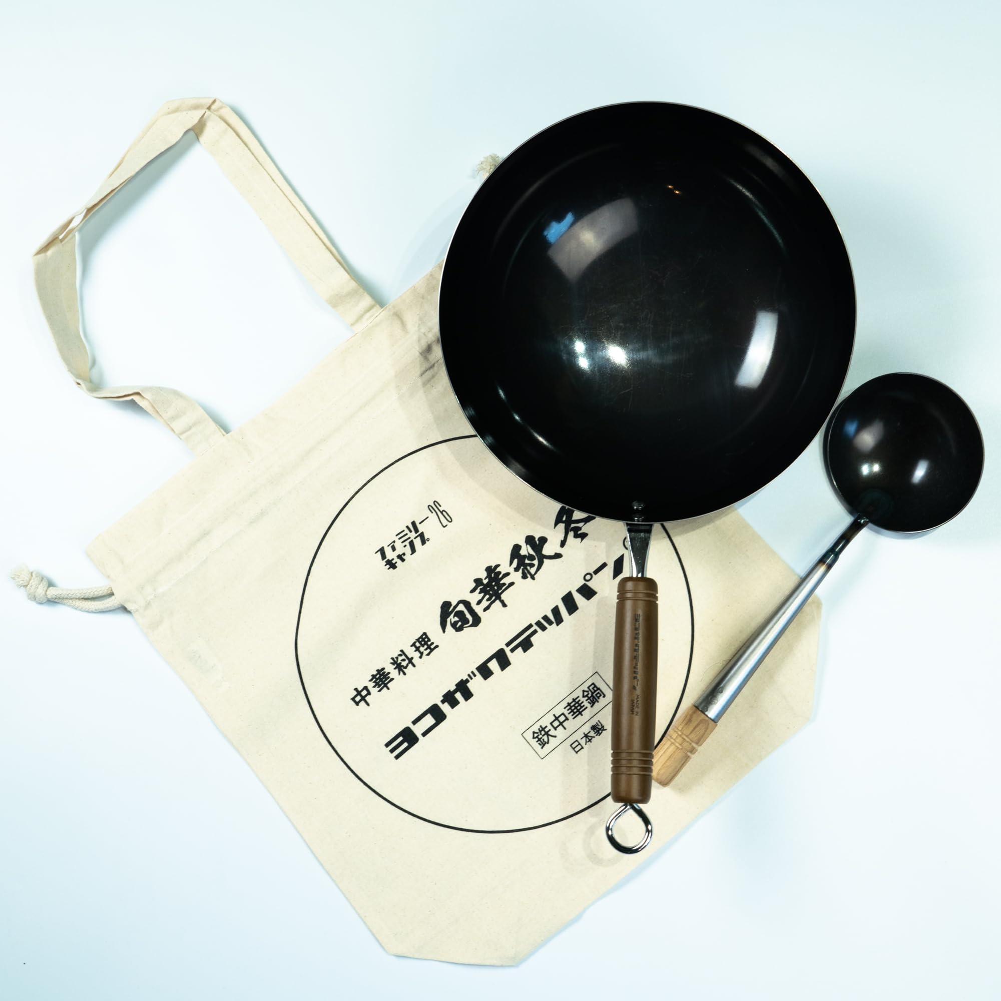 

Adventure Gear Yokozawa Teppan x Oyaji Camp Meshi Black 26cm 780g 3L Pot with Chinese Ladle and Dedicated Bag Included чёрный