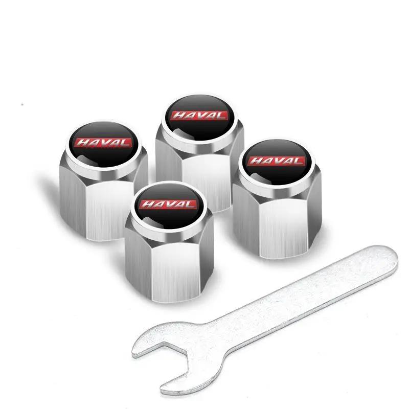 4 Stück für Haval Serie H6 M6 DARGO JOLION F7 H9 H5 H2 XY Metall Auto Rad Reifen Luftventilkappen Ventilschaftabdeckung mit Logo Autodekoration