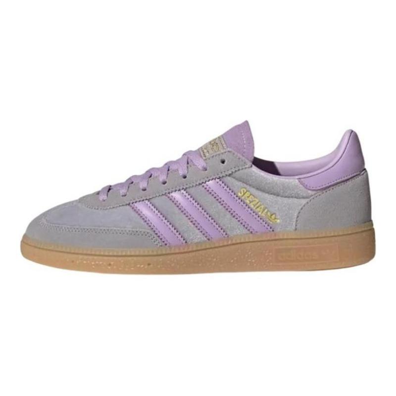 adidas Originals HANDBALL SPEZIAL Unisex Low-Top Skate Shoes Grey Purple JR3646 38.5