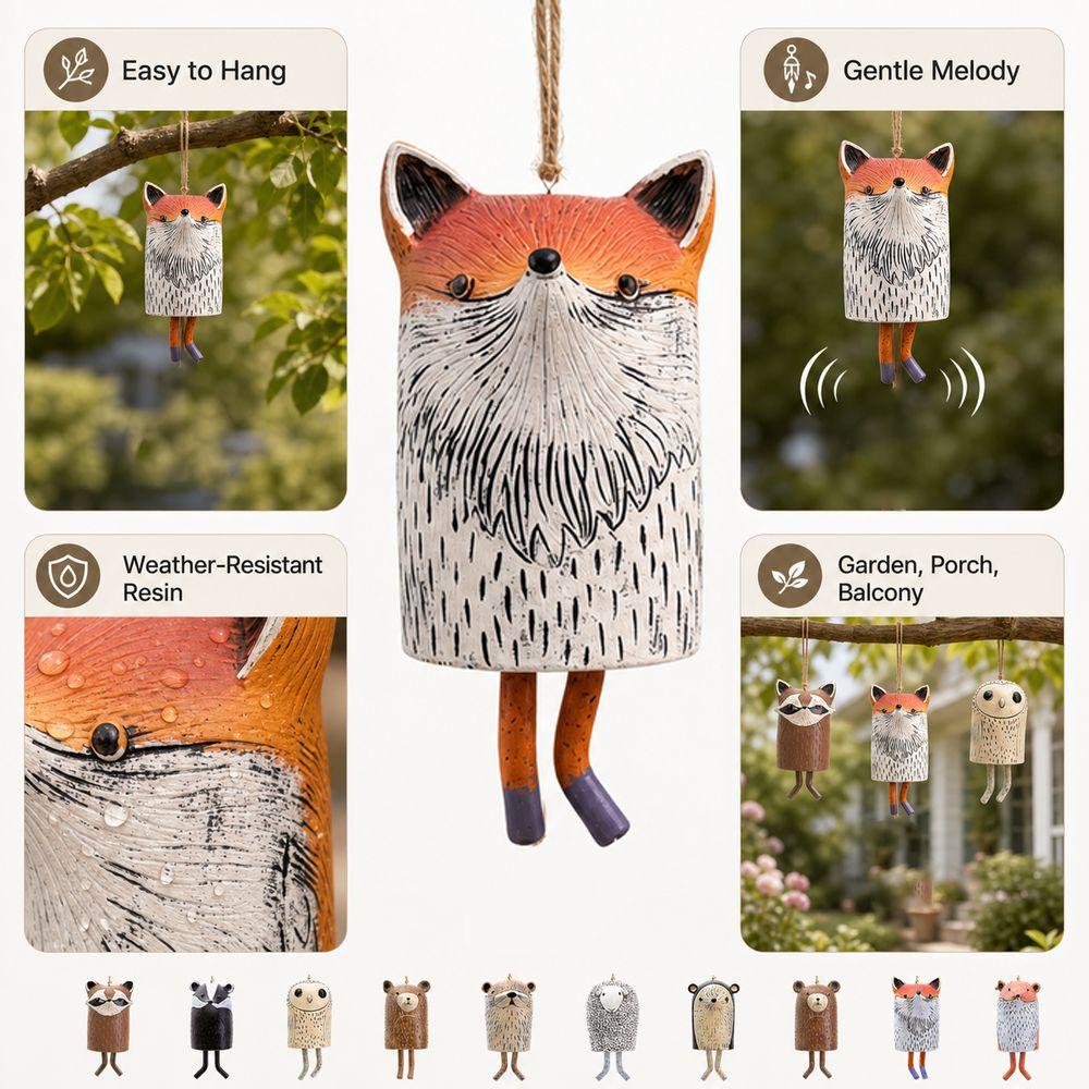 Handmade Garden Wind Chime Nordic Rustic Style Hanging Wind Bell  Garden Patio Decor