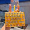 Creative Push Button Keychain Silicone Keycap Clicker Keyring Fidget Keyboard Pendant  Small Gift