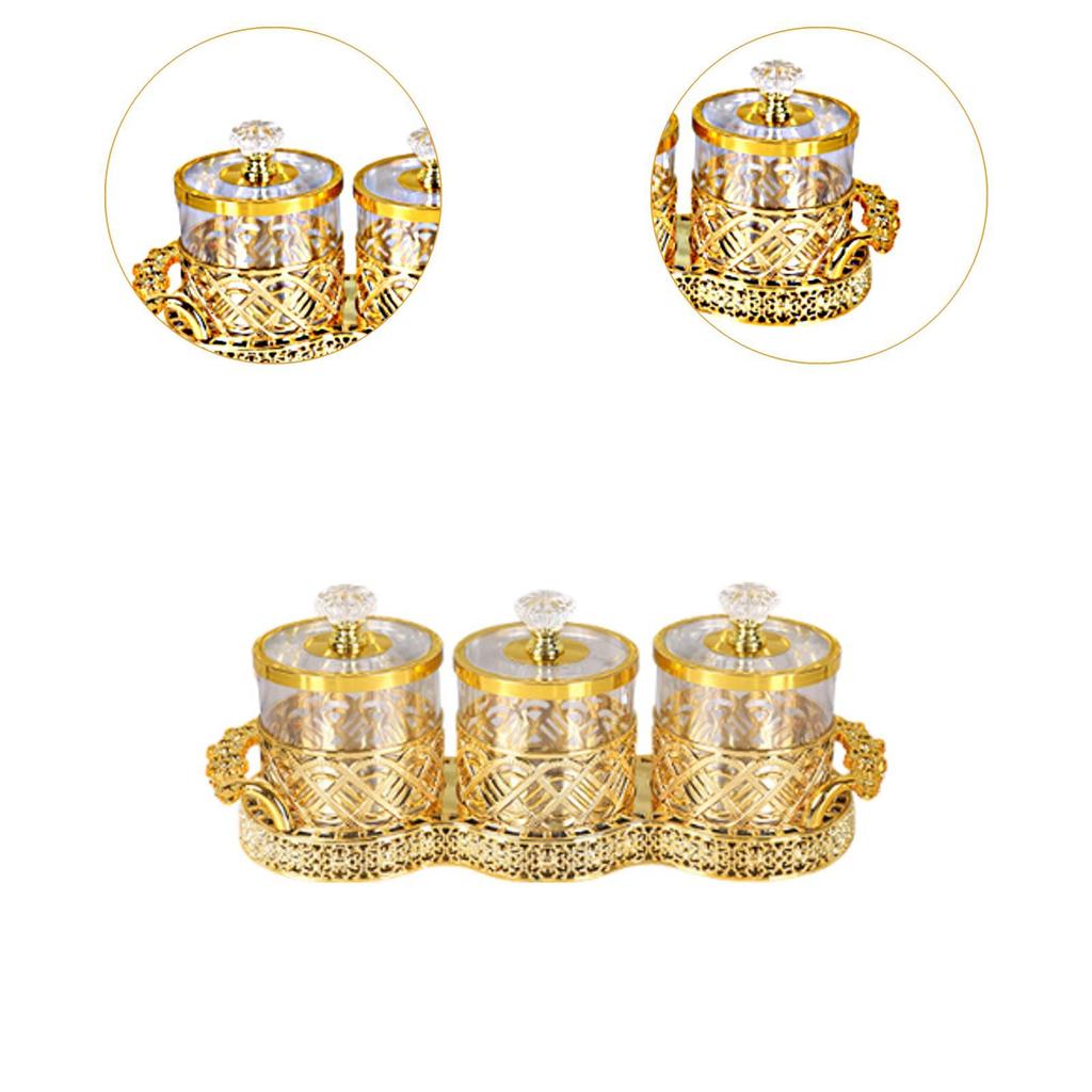 Food Storage Jar with Lid Decorative Airtight Versatile Candy Jar Kitchen Canister for Candies Wedding Family Celebrations