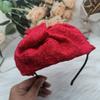 Elegant Fascinator Hat Headband Bowknot Textured Hair Accessories for Women Headband Headpiece 1920s Trend Art