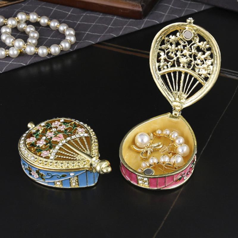 Jewelry Box Enamel Color Home Ornament Girl's Heart Gift Necklace Box Crown Jewelry Gift Box