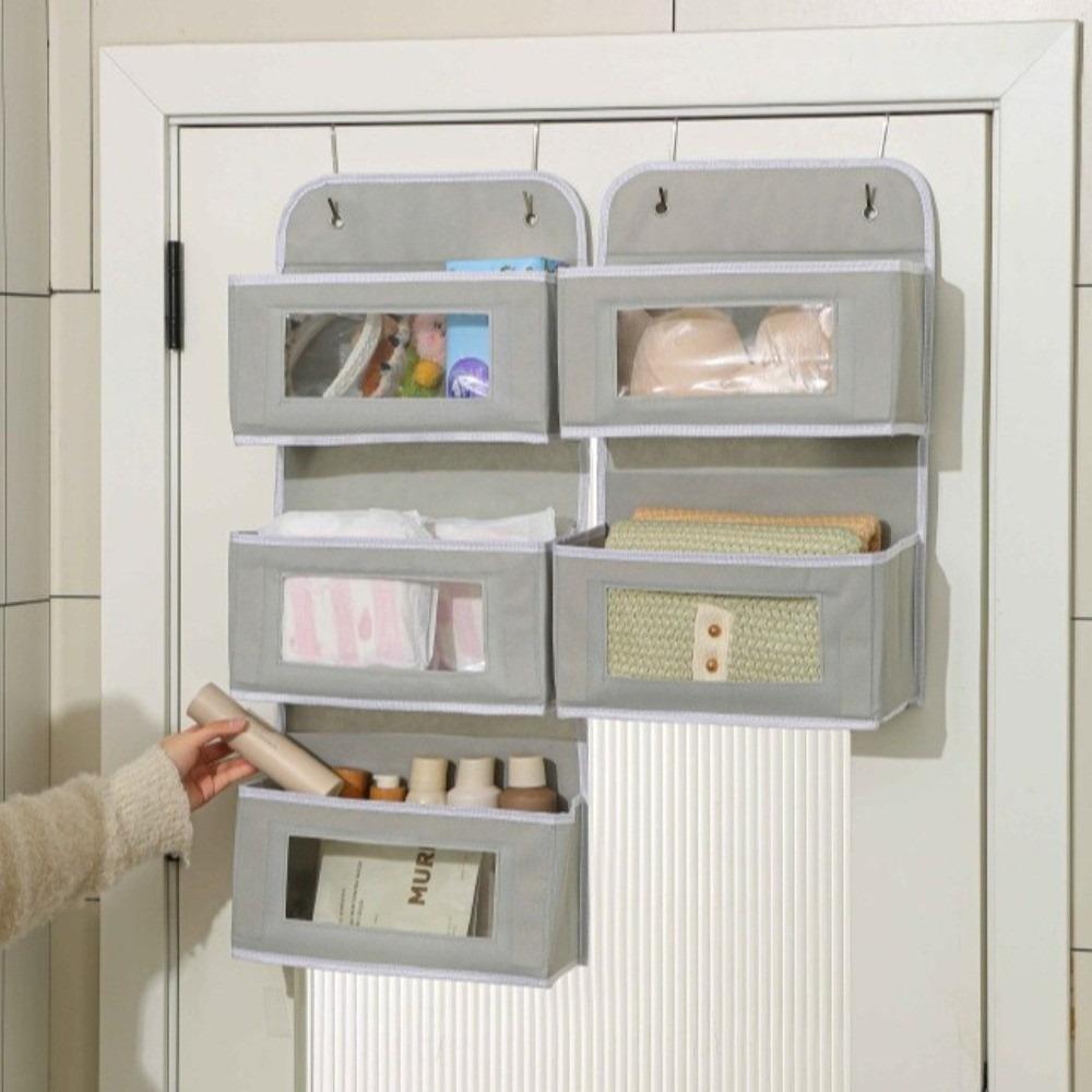 Platzsparender Über-Tür-Organizer Klare PVC-Fenster Hinter-Tür-Tasche Hängende Aufbewahrungstasche für den Heimgebrauch